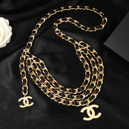 CC Vintage Waist Belt Chain Gold Hardware