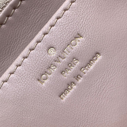 LV 25S GO-14 MM 23 IN LIGHT PINK QUILTED LAMBSKIN GOLD HARDWARE