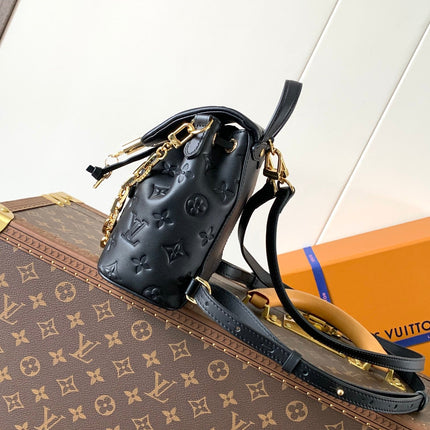 LV COUSSIN BACKPACK CRAFTED FROM 20 IN BLACK MONOGRAM CALFSKIN