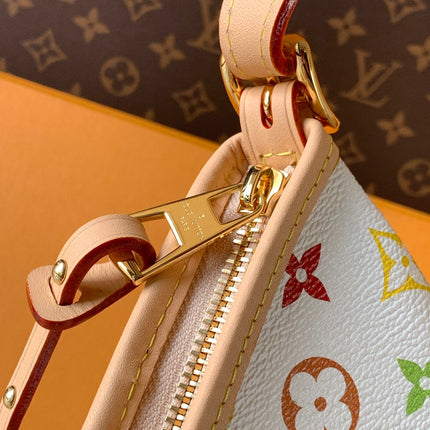 LV 26S CARRYALL EAST WEST BAG 36 IN WHITE CANVAS FABRIC
