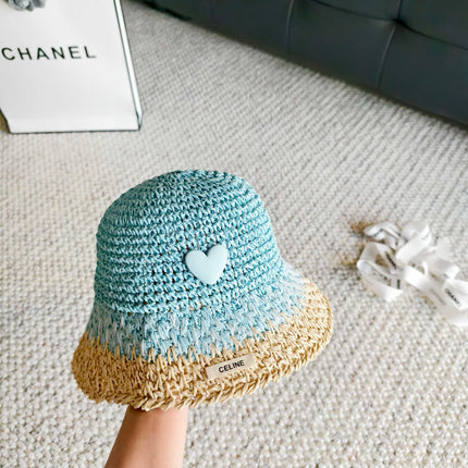 CELINE 26S STRAW BUCKET HAT STYLE 206