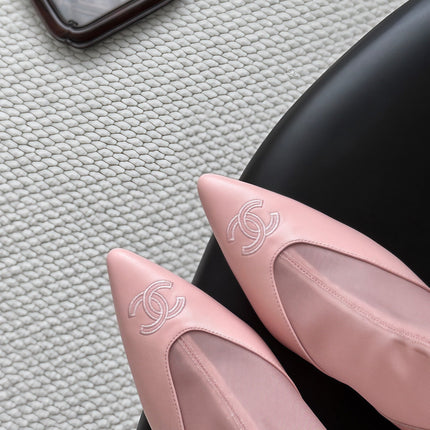 CHANEL 26S ANKLE BOOTS IN PINK LAMBKIN