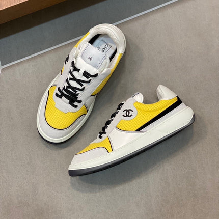 CC SNEAKERS SUEDE YELLOW CALFSKIN