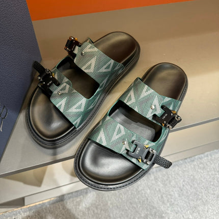 CD DOUBLE H-TOWN SANDAL PINE CALFSKIN