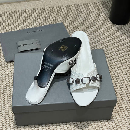 CAGOLE HIGH MULES IN WHITE OIL-WAX SHEEPSKIN