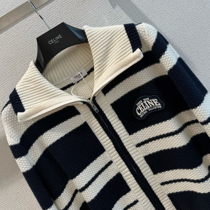 CELINE 26S ZIP-UP KNIT CARDIGAN 608