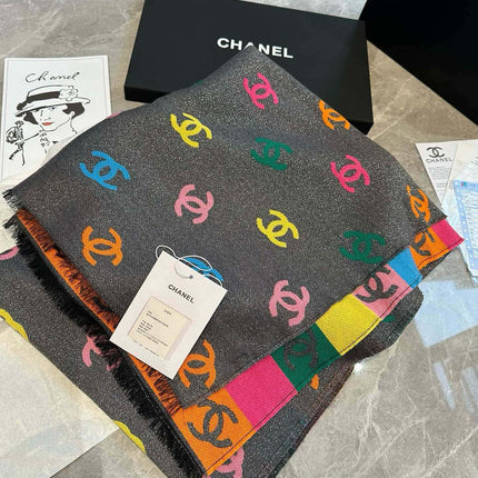 CC SCARF RAINBOW IN COLORFUL CASHMERE 428539