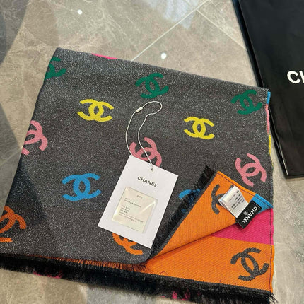 CC SCARF RAINBOW IN COLORFUL CASHMERE 428539