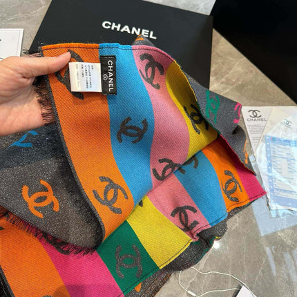CC SCARF RAINBOW IN COLORFUL CASHMERE 428539