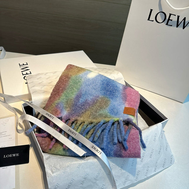 LOEWE 26S SCARF 185 IN WOOL MOHAIR 496422