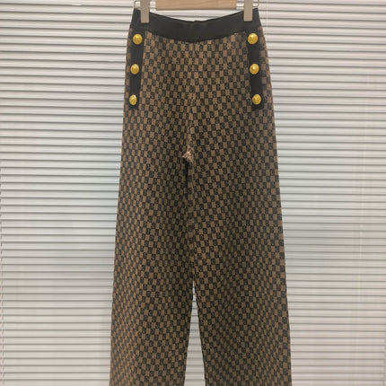 BALMAIN TOP AND STRAIGHT-LEG PANTS SET 24233 STYLE 2