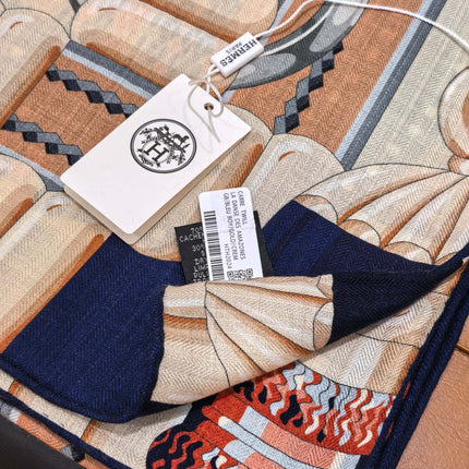 HERMES SCARF 140 IN SILK 134455