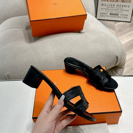 0ASIS SANDAL BLACK CALFSKIN SPECIAL