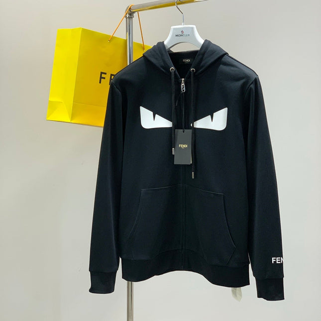 FENDI 26S ZIP-UP HOODIE 185