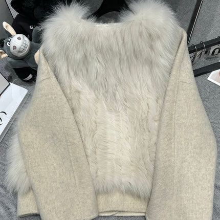 CHANEL 25S REVERSIBLE FOX FUR JACKET 592