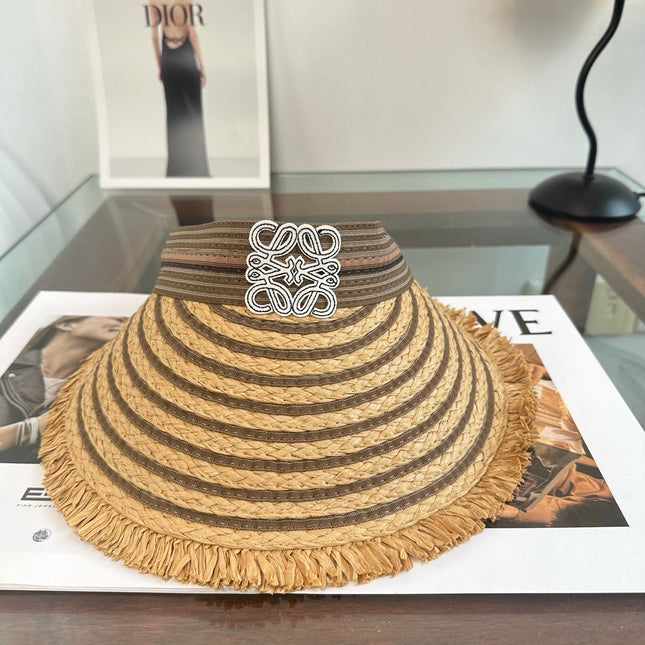 LOEWE 26S RAFFIA SUN VISOR  STYLE 260