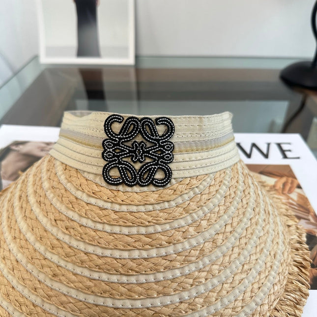 LOEWE 26S RAFFIA SUN VISOR  STYLE 259