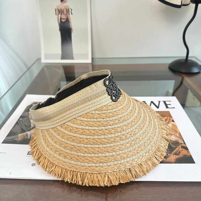 LOEWE 26S RAFFIA SUN VISOR  STYLE 259