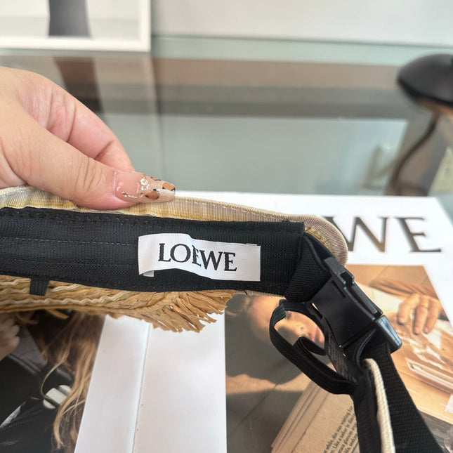 LOEWE 26S RAFFIA SUN VISOR  STYLE 259