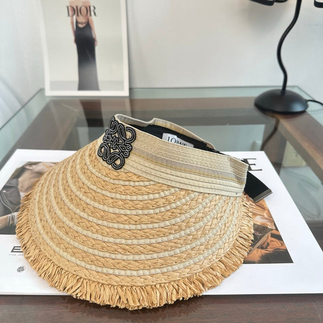 LOEWE 26S RAFFIA SUN VISOR  STYLE 259