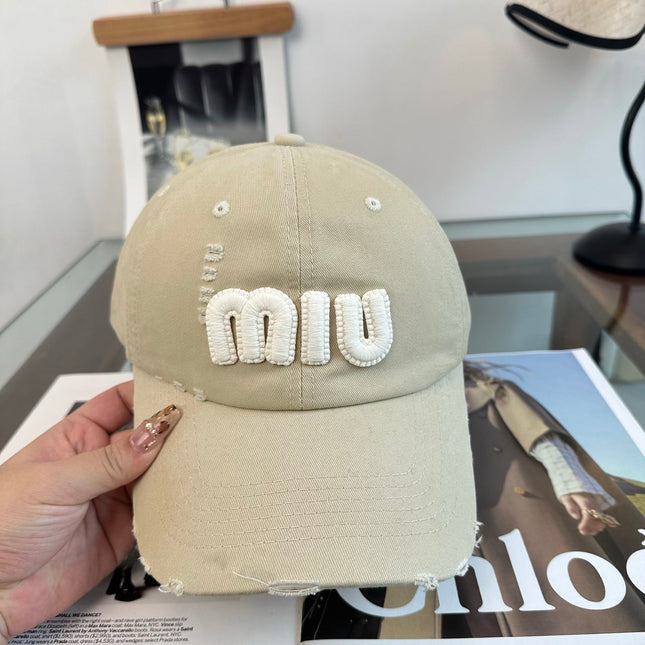MIUMIU 26S BASEBALL CAP 346776