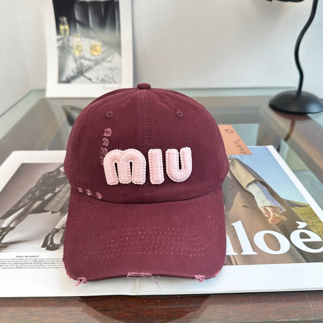 MIUMIU 26S BASEBALL CAP 346777
