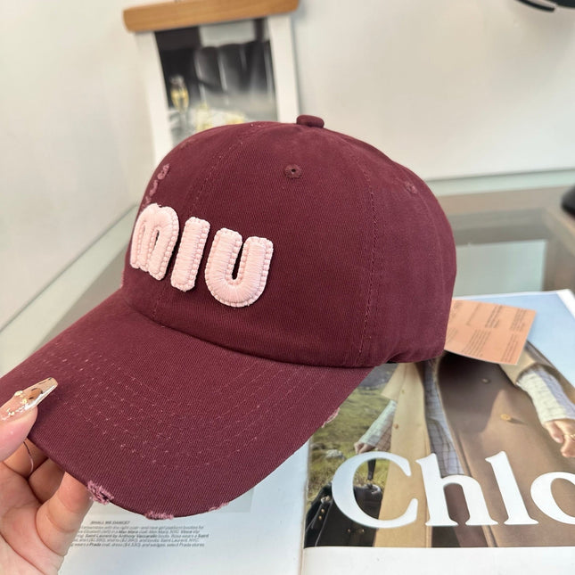 MIUMIU 26S BASEBALL CAP 346777