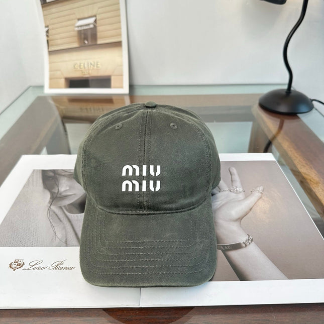 MIUMIU 26S BASEBALL CAP 346763