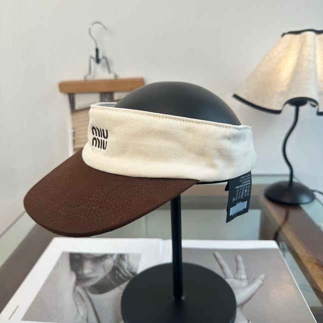 MIUMIU 26S CLASSIC LOGO SUN VISOR 346911