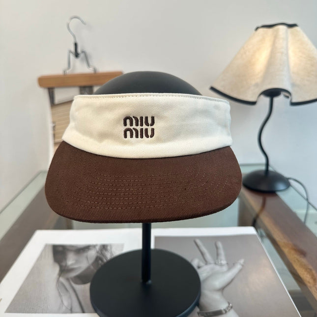 MIUMIU 26S CLASSIC LOGO SUN VISOR 346911