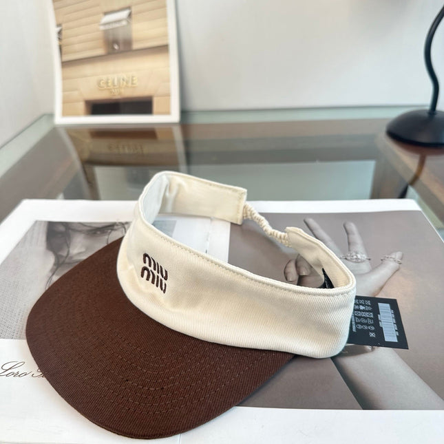 MIUMIU 26S CLASSIC LOGO SUN VISOR 346911