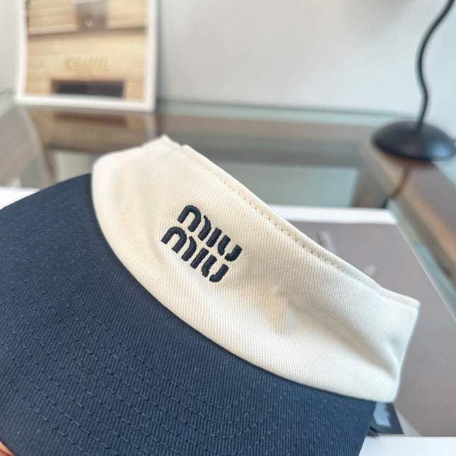 MIUMIU 26S CLASSIC LOGO SUN VISOR 346912