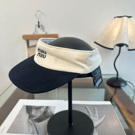 MIUMIU 26S CLASSIC LOGO SUN VISOR 346912