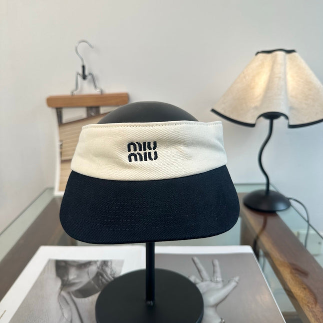 MIUMIU 26S CLASSIC LOGO SUN VISOR 346912