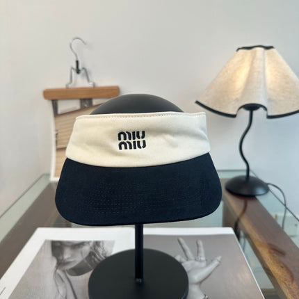 MIUMIU 26S CLASSIC LOGO SUN VISOR 346912