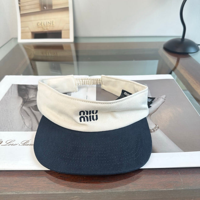 MIUMIU 26S CLASSIC LOGO SUN VISOR 346912