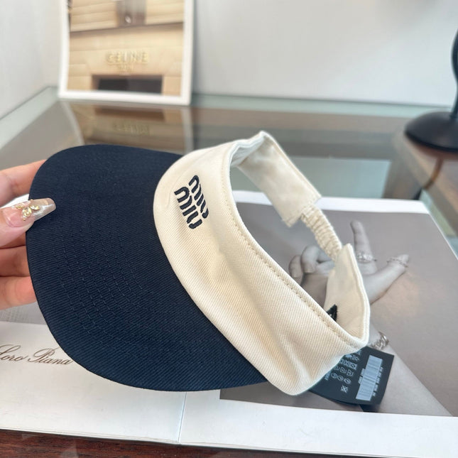 MIUMIU 26S CLASSIC LOGO SUN VISOR 346912