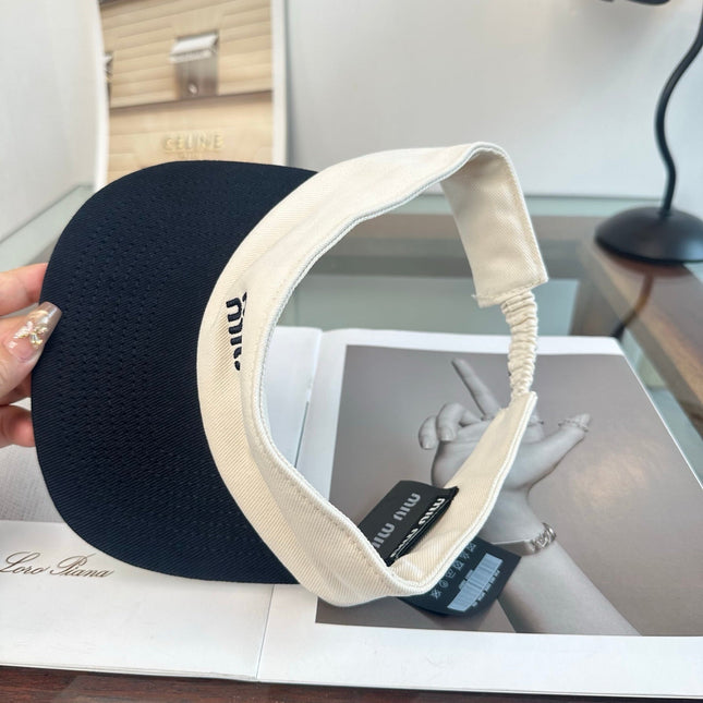 MIUMIU 26S CLASSIC LOGO SUN VISOR 346912