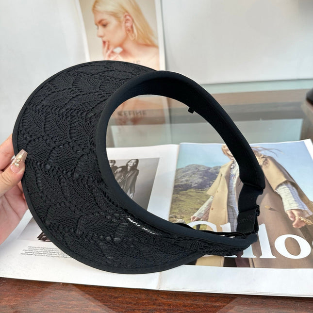 MIUMIU 26S LACE VISOR HAT 343476