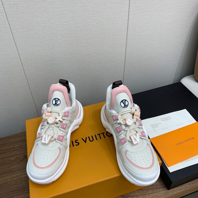 LV ARCHLIGHT SNEAKER BEIGE MIX LIGHT PINK
