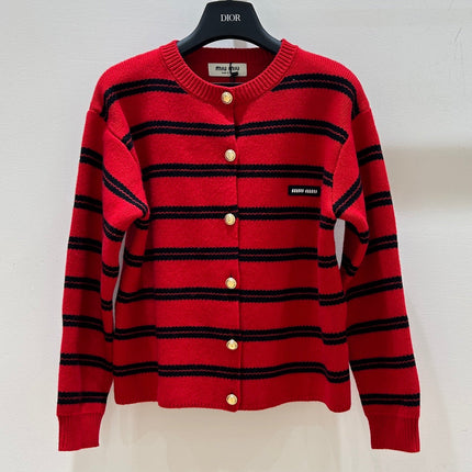 MIUMIU 26S CREWNECK KNIT CARDIGAN 1315