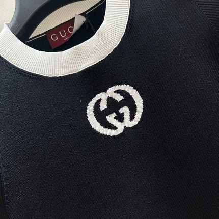 GUCCI 26S SHORT-SLEEVE KNIT CREWNECK TOP 490