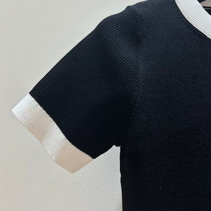 GUCCI 26S SHORT-SLEEVE KNIT CREWNECK TOP 490