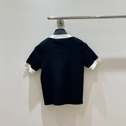 GUCCI 26S SHORT-SLEEVE KNIT CREWNECK TOP 490