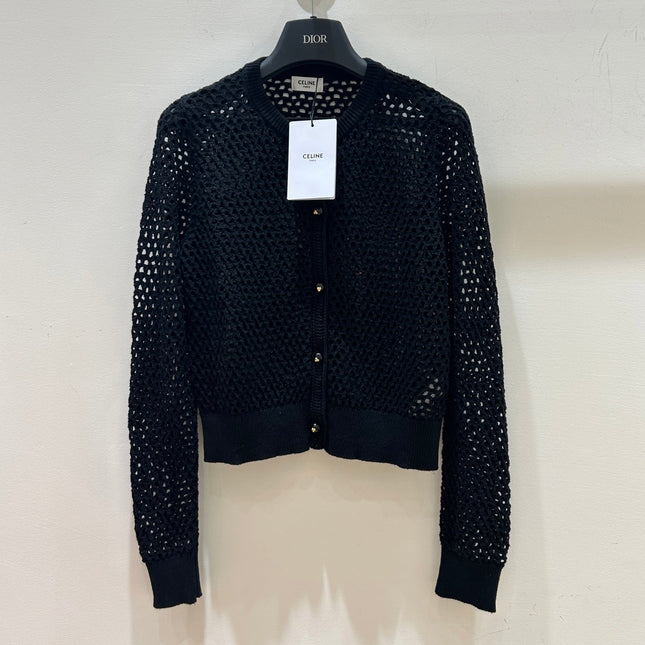 CELINE 26S CROCHET CROPPED CARDIGAN 283