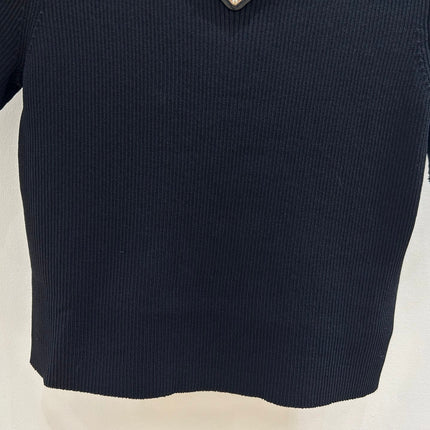 PRADA 26S SHORT-SLEEVE KNIT TOP 973