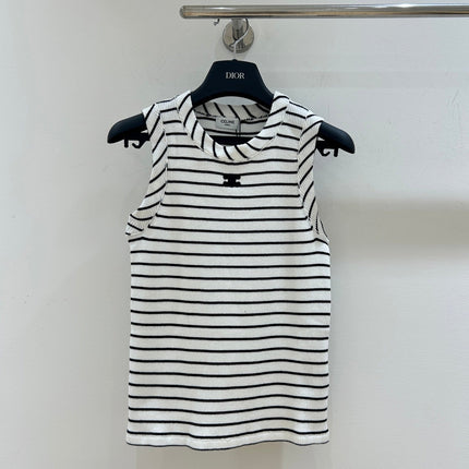 CELINE 26S SLEEVELESS KNIT TOP 404
