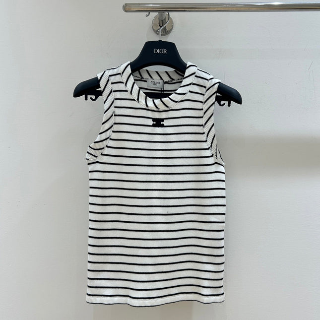 CELINE 26S SLEEVELESS KNIT TOP 404