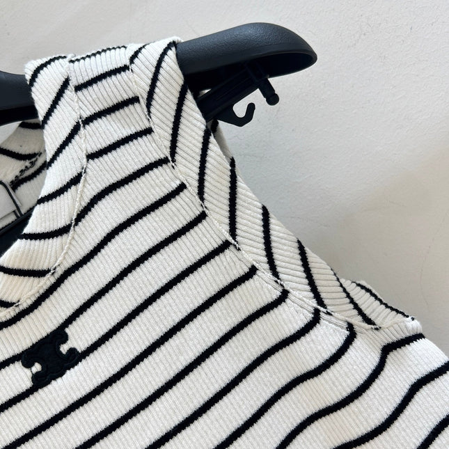 CELINE 26S SLEEVELESS KNIT TOP 404