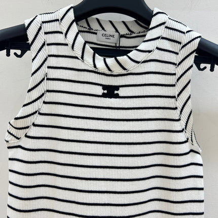 CELINE 26S SLEEVELESS KNIT TOP 404